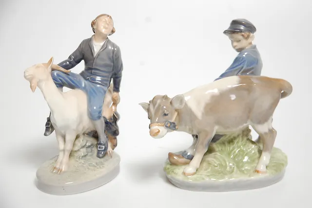 FIGURINER, 2 st porslin, Royal Copenhagen.