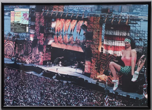 ROLLING STONES. Konsert Eriksberg Göteborg 1990, affisch.