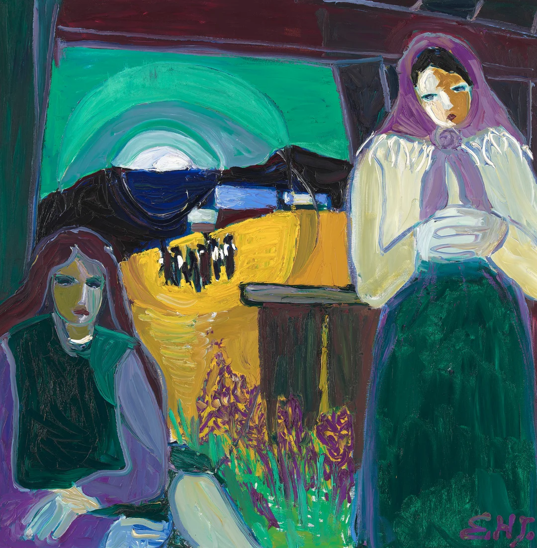 Johannessen, Erik Harry — "Sommernatt" 1974 — Kunst/Maleri — Blomqvist