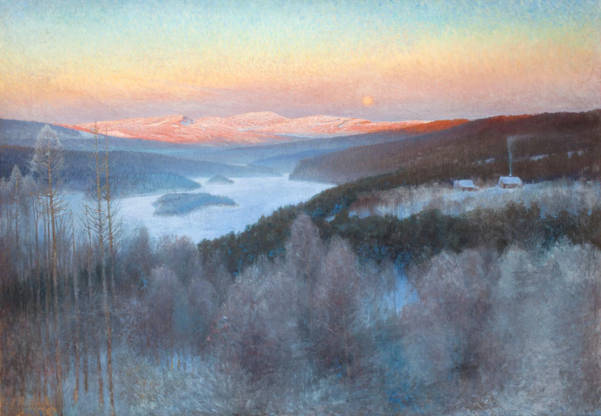 Anshelm Schultzberg, "Landskap i Jämtland". — Bukowskis