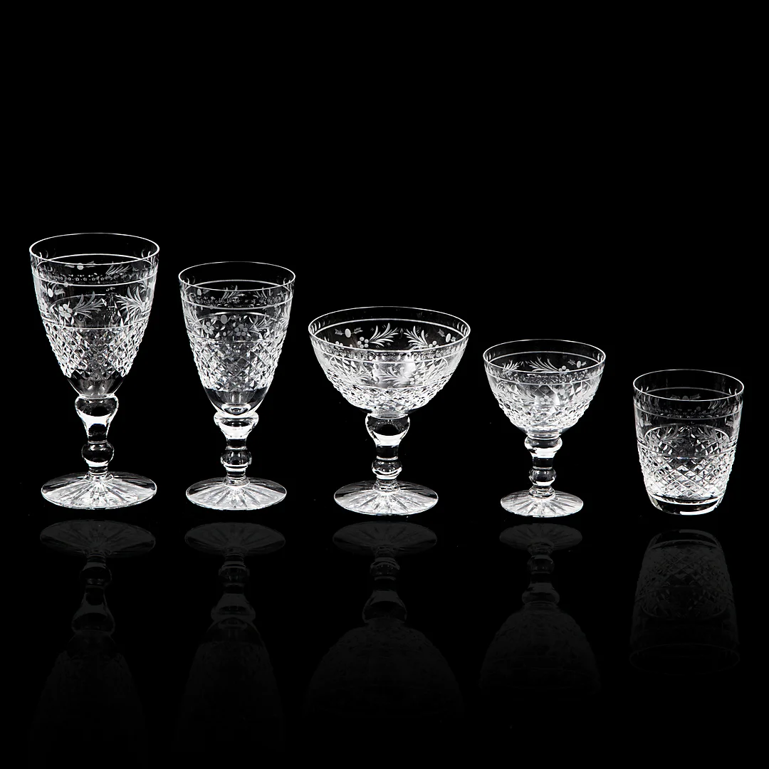 GLASSERVIS, 28 st, Elvira Madigan, Kosta, 1900-tal. — Tableware — Kalmar Auktionsverk