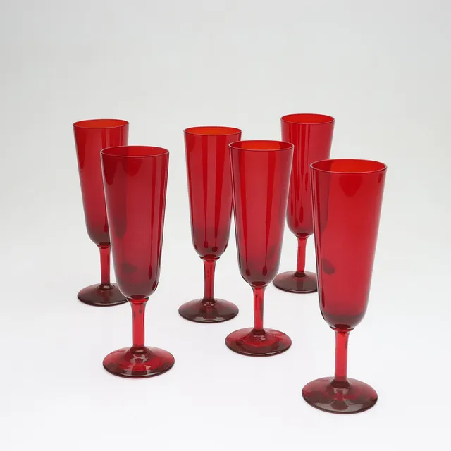 MONICA BRATT. champagneglas, 6 st, Reijmyre.