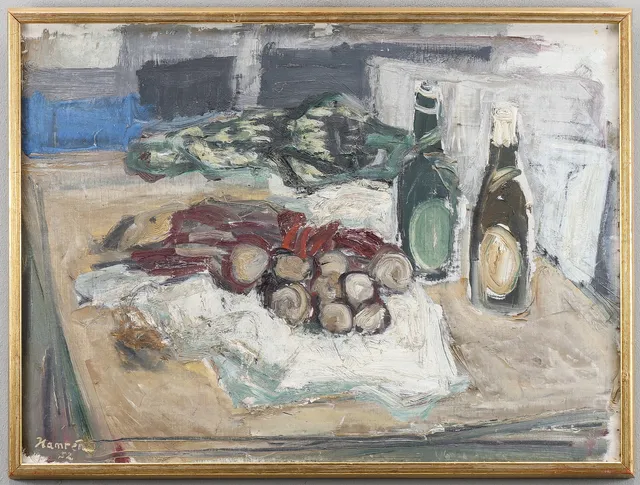 BENGT HAMRÉN. Olja på duk, signerad.
