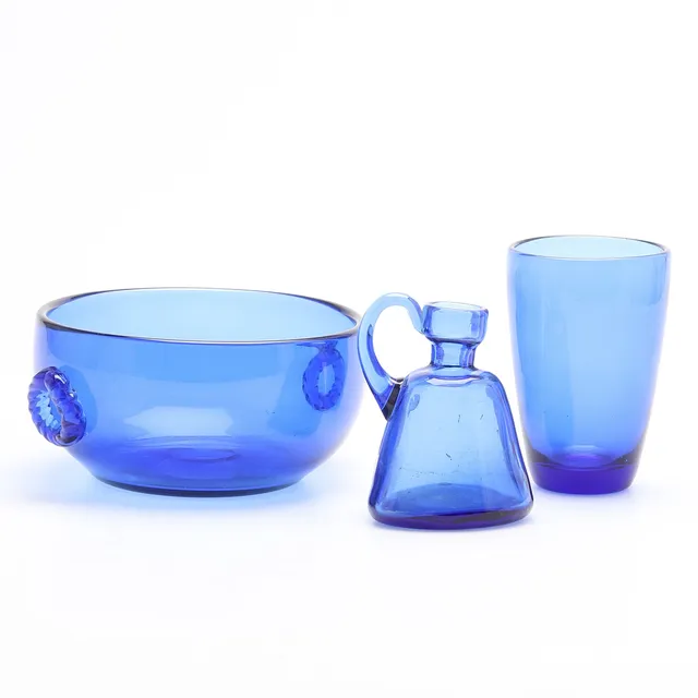 MONICA BRATT, glas, 3 delar, Reijmyre.