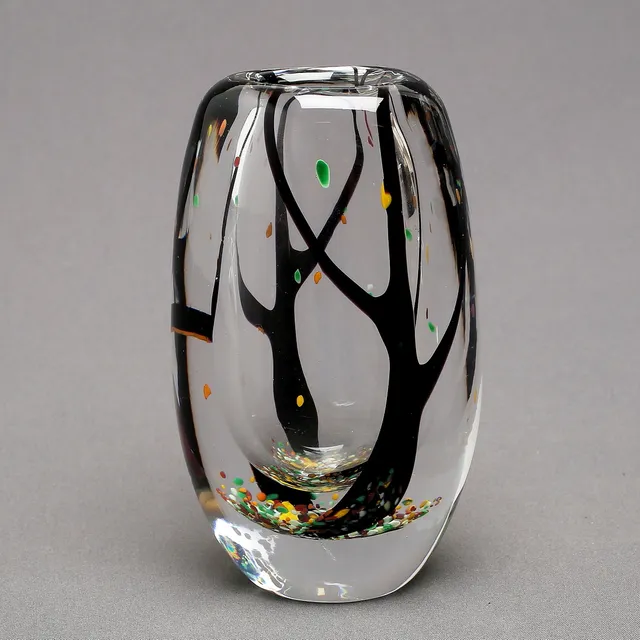 VICKE LINDSTRAND. Vas, glas, "Höst", Kosta.