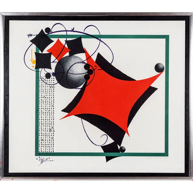 CARL FREDRIK REUTERSWÄRD. komposition, signerad, numrerad 136/200.