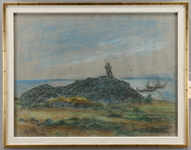 PAUL PILTZ färgkrita, signerad. 59.