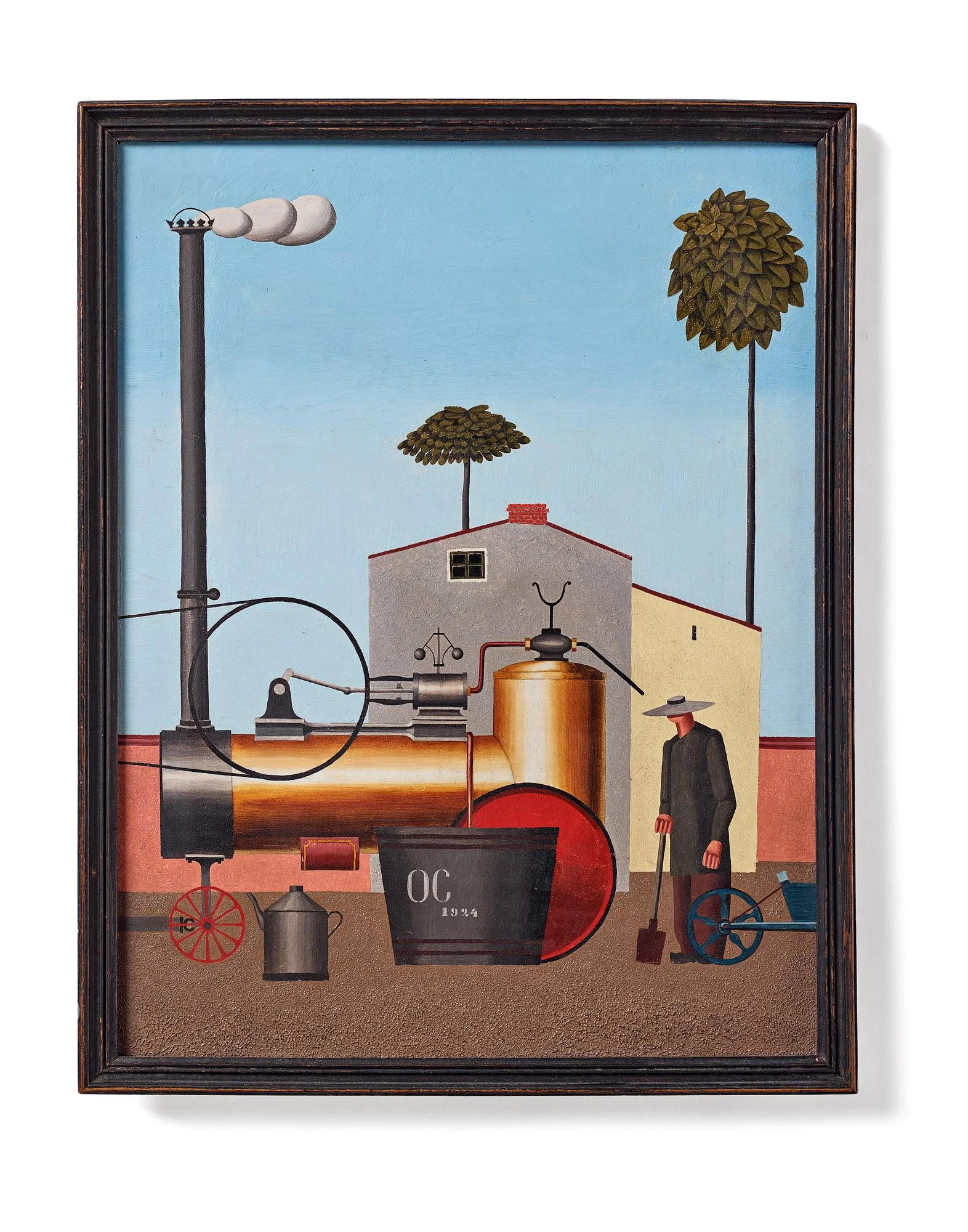Otto G Carlsund, "Lokomobilen (La machine à vapeur)". — Bukowskis