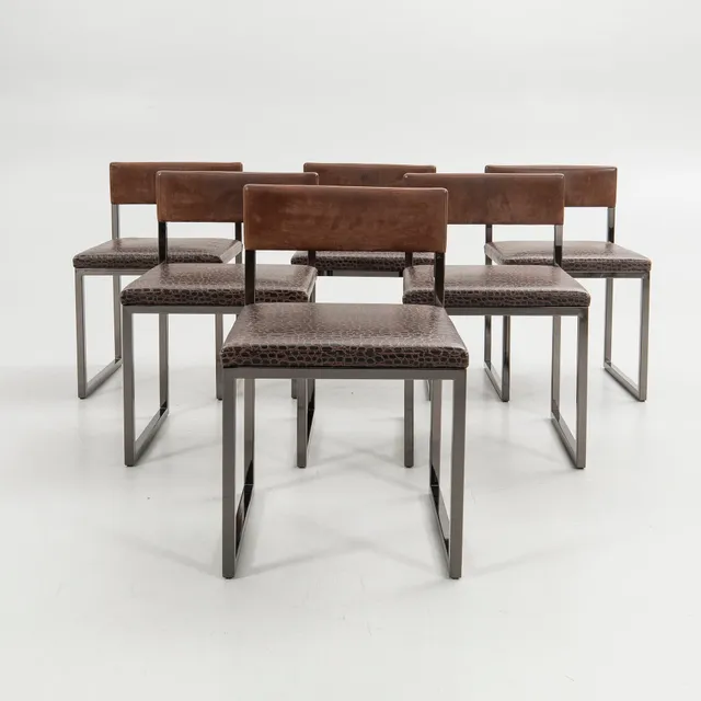 Rodolfo Dordoni, Stolar, 6 st, "Bag Light”, Minotti, Italien, 1990-tal.
