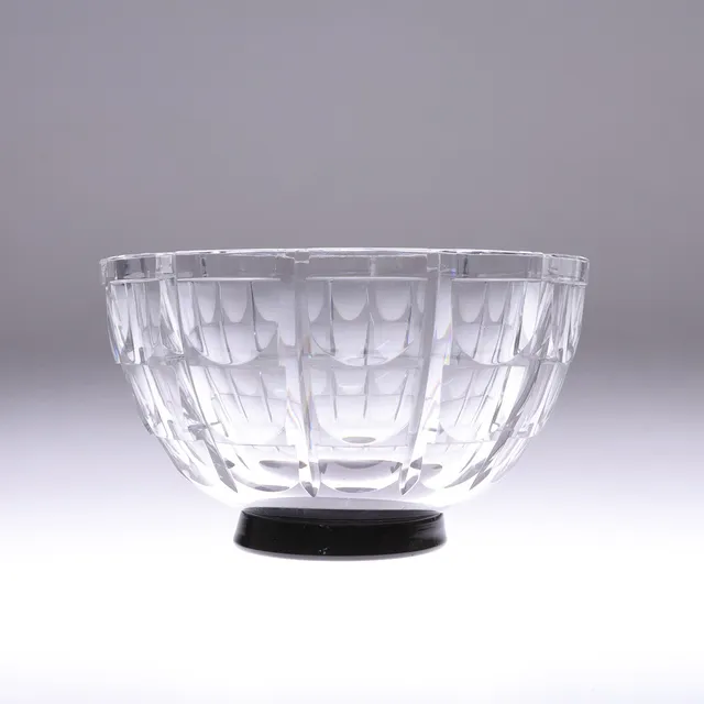 SIMON GATE. vas, glas, "Tusen fönster", Orrefors, 1930-tal.