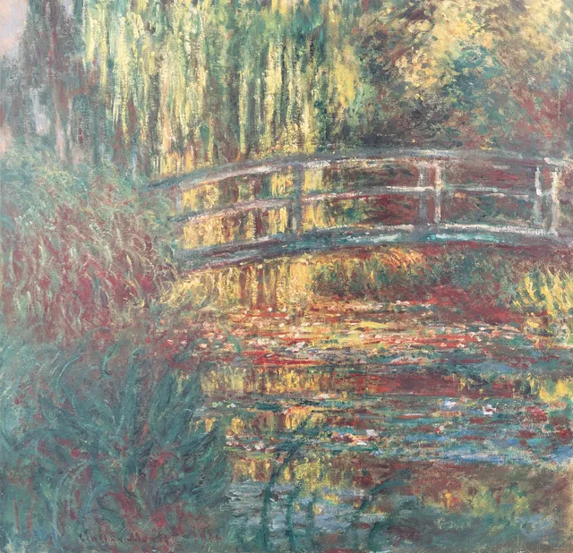 CLAUDE MONET. utställningsaffisch, "Le Bassin aux Nympheas", Louisiana.