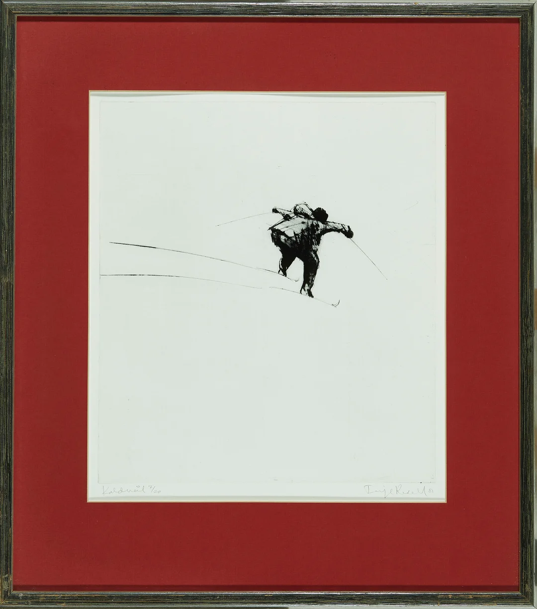 Resell, Terje — "Løype" 1981 — Kunst/Grafikk — Blomqvist