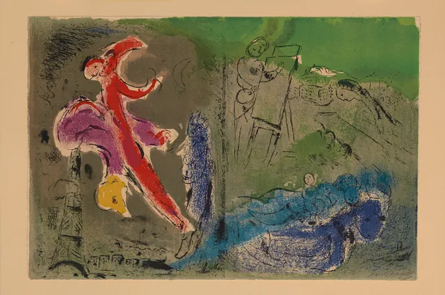Chagall, Marc — "Vision de Paris" 1952