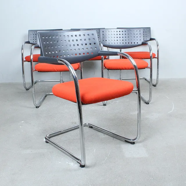 ANTONIO CITTERIO. Vitra, Freischwinger/Konferenzstühle, Modell ''VisaVis ''.