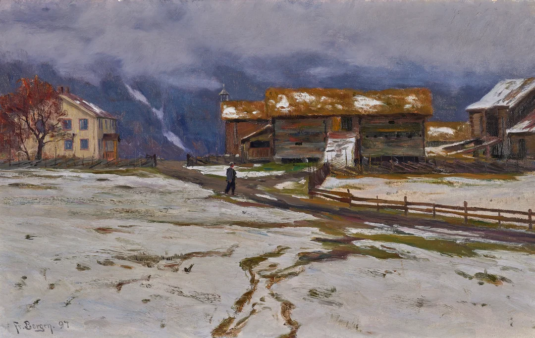 Borgen, Fredrik — Fra Sel i Gudbrandsdalen, 1897 — Kunst/Maleri — Blomqvist