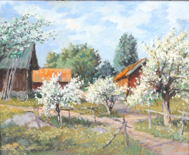 ALEXANDER KUNICKI. olja på duk, signerad.