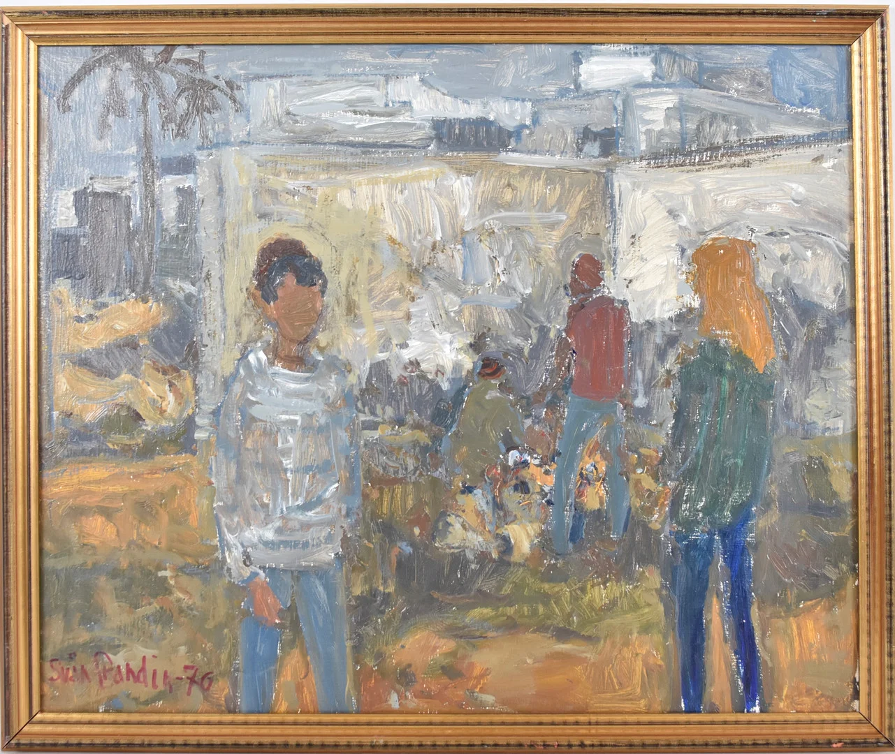 SVÄN GRANDIN. Olja på pannå. — Paintings — Halmstads Auktionskammare