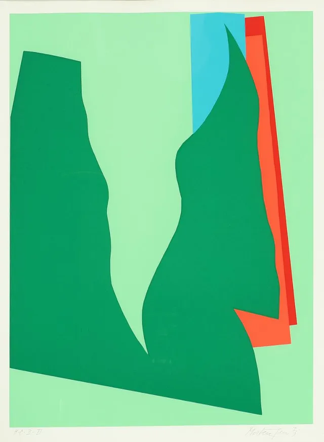 Two compositions. Both signed and numbered. Silkscreen in colours. Visible size 66×49 cm. (2)