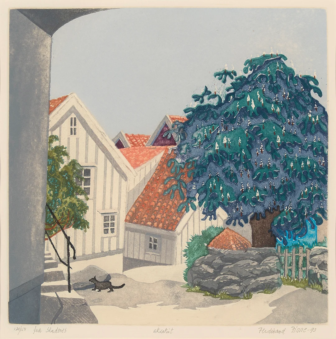 Finne, Ferdinand — "Fra Skudenes" 1993 — Kunst/Grafikk — Blomqvist