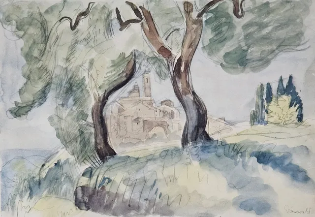 ISAAC GRÜNEWALD. EFTER. Tryck, signerad i trycket Grünewald.