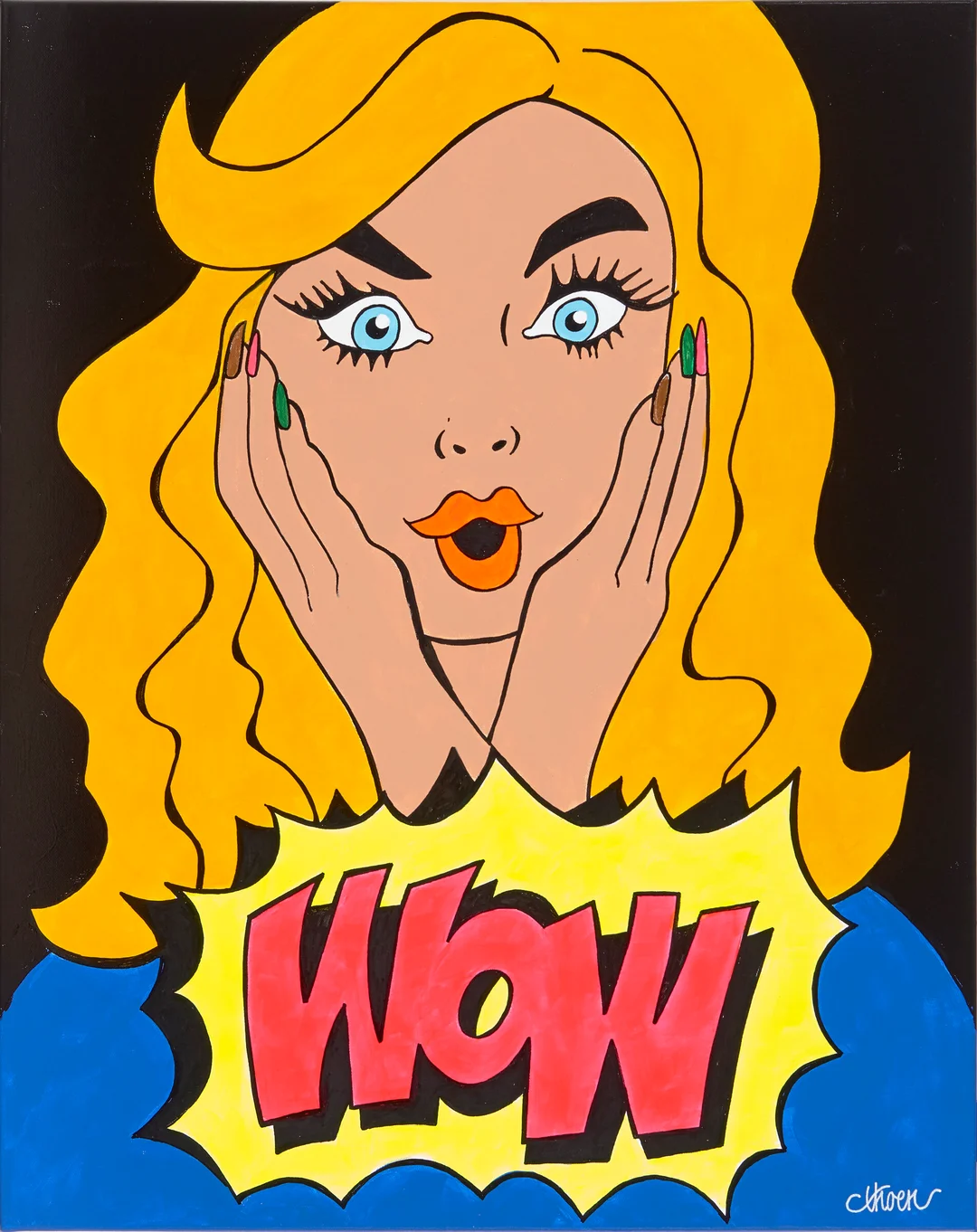 Thoen, Petter — "Wow" 2017 — Kunst/Maleri — Blomqvist