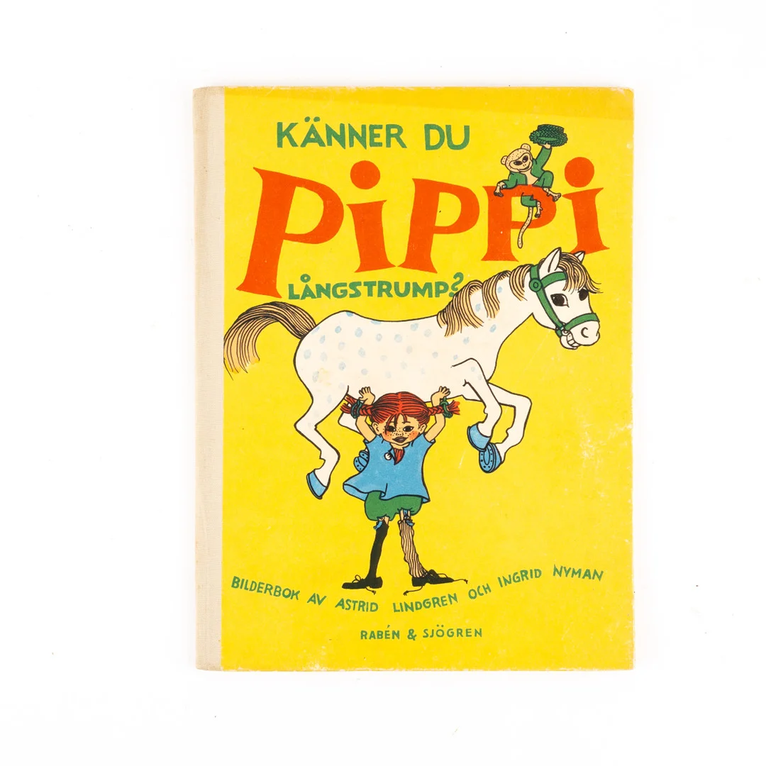ASTRID LINDGREN. Bilderbok, Pippi Långstrump, utgiven av Rabén & Sjögren, Stockholm, 1947. — Books — Auktionshuset Kolonn