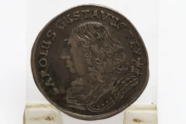 2 MARK. CARL X GUSTAV 1658, KM.213, KVALITE 1+/01, MM GÖRAN WAGNER (GW).