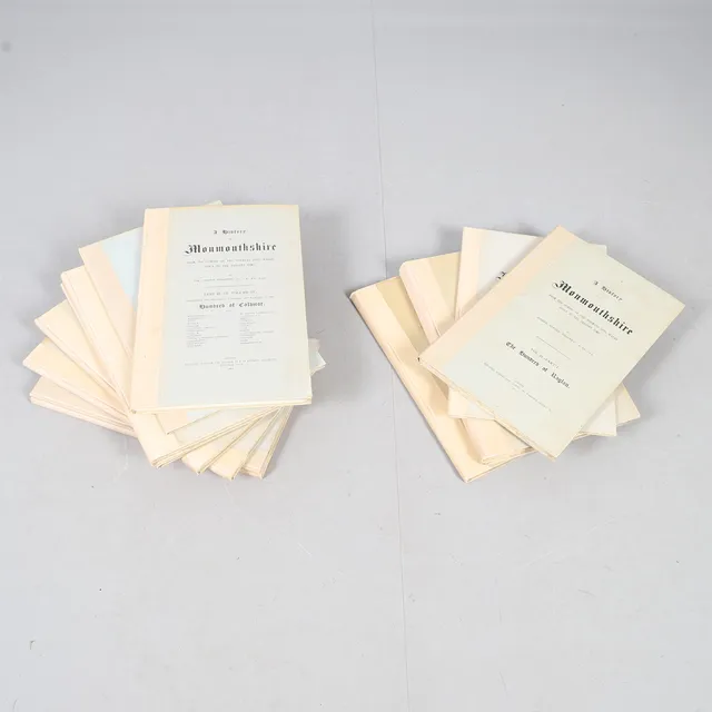 JOSEPH ALFRED BRADNEY. A History of Monmouthshire, 12 Volumes, 1904-1933.