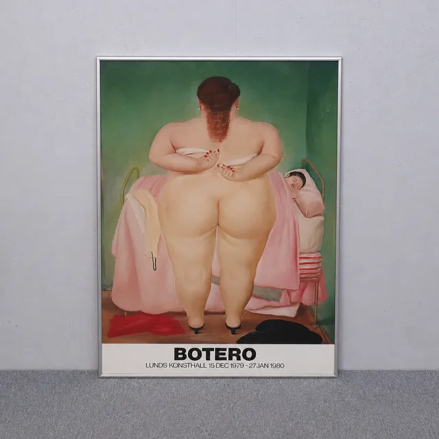 FERNANDO BOTERO. utställningsaffisch, Lunds Konsthall 1979-1980.