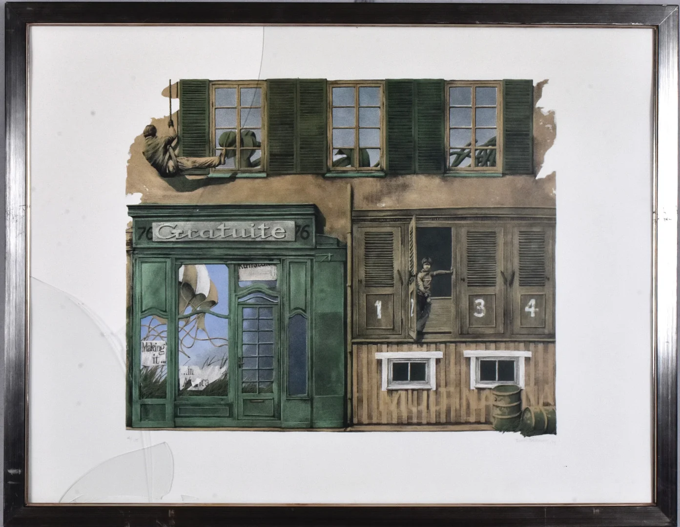 BENGT BÖCKMAN. Färglitografi. — Engravings & Prints — Halmstads Auktionskammare