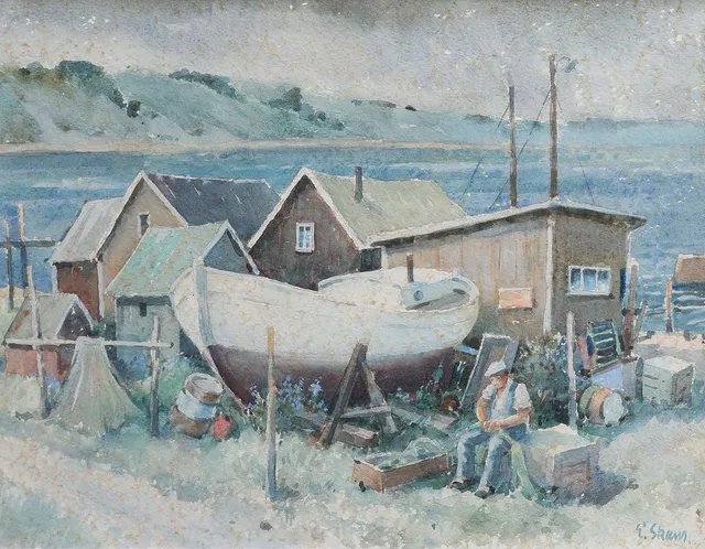 ESKIL SKANS. "BÅT OCH BODAR. VIK".
