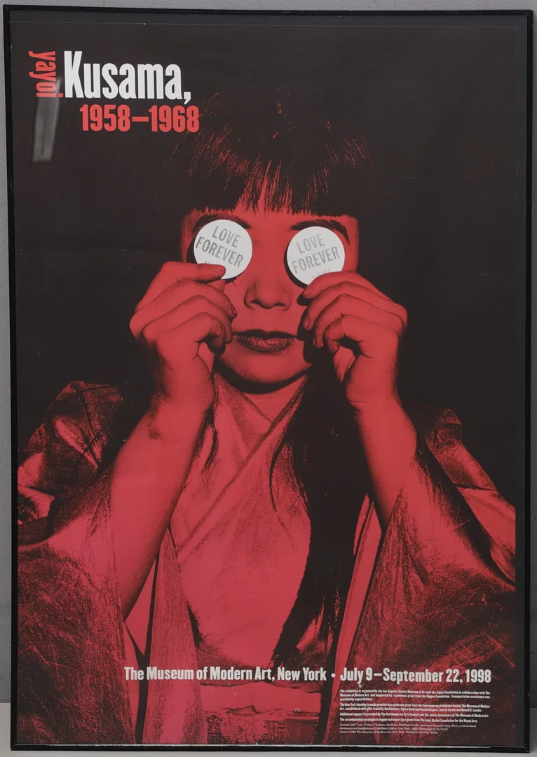 YAYOI KUSAMA. "Love Forever". Utställningsaffisch, Museum of modern art, 1998. — Other — Växjö Auktionskammare