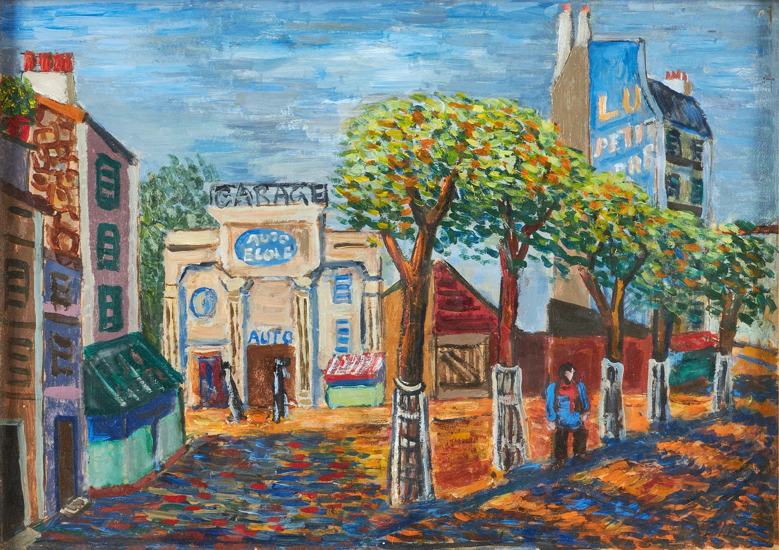 BRITA NORDENCREUTZ (1899-1982), "Boulevard Edgar Quinet, Paris", 1930, monogramsignerad BN, olja. — Paintings — Crafoord Auktioner Stockholm