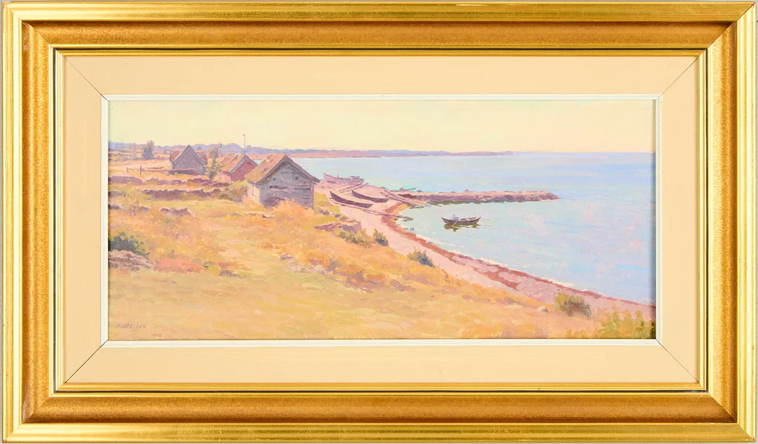 BERNHARD OSCARSSON. Kustmotiv från Öland. — Paintings — Uppsala Auktionskammare