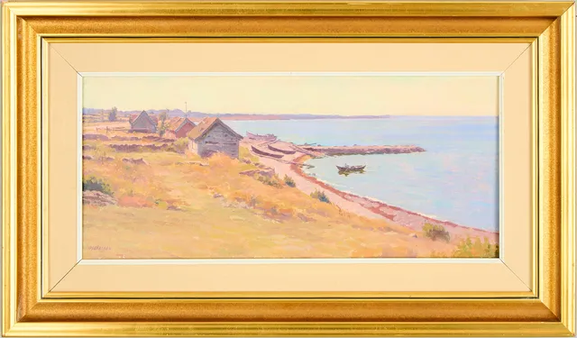 BERNHARD OSCARSSON. Kustmotiv från Öland.