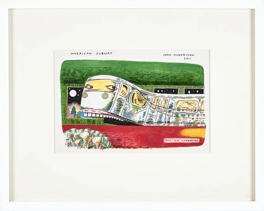 JOHN ANDERSSON (1960-2023). "American Subway", blandteknik. — Paintings — Stockholms Auktionsverk Magasin 5