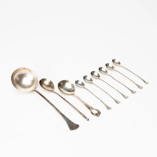 SKEDAR, 9 st, silver, bla Ryssland.