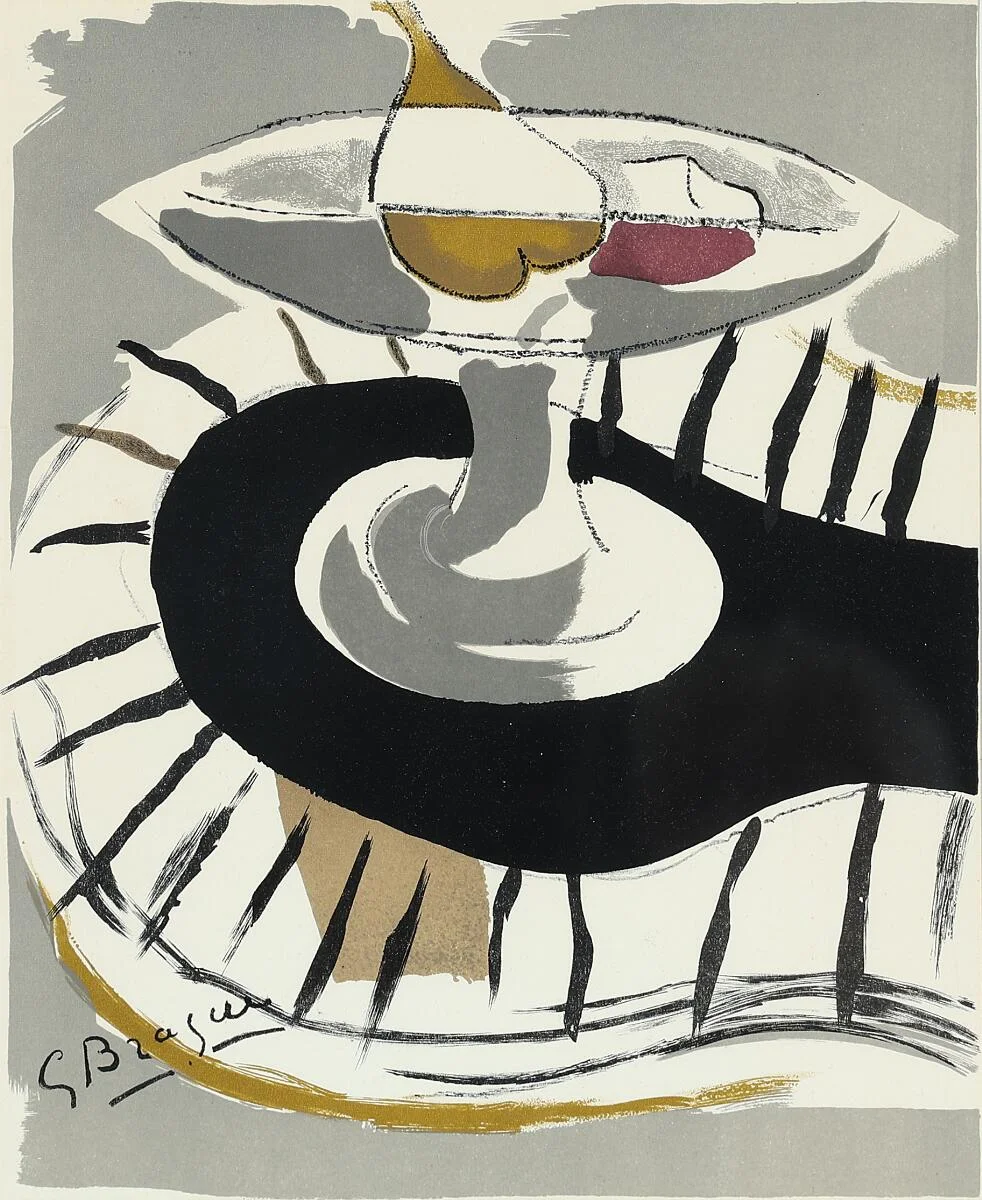 Two compositions. Both signed in print. Lithograph in colours. Visible size 33×27 cm. (2) — Modern Prints/Modern art — Bruun Rasmussen