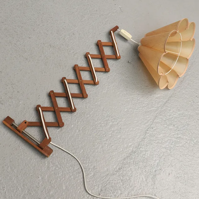 SAXLAMPA, teak, 1950-/1960-tal.