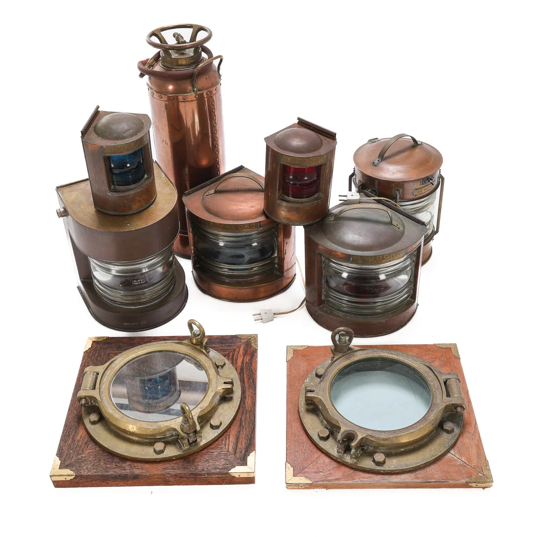 Various marine effects (9) — Hobby and collectibles/Nautical collectibles — Lauritz