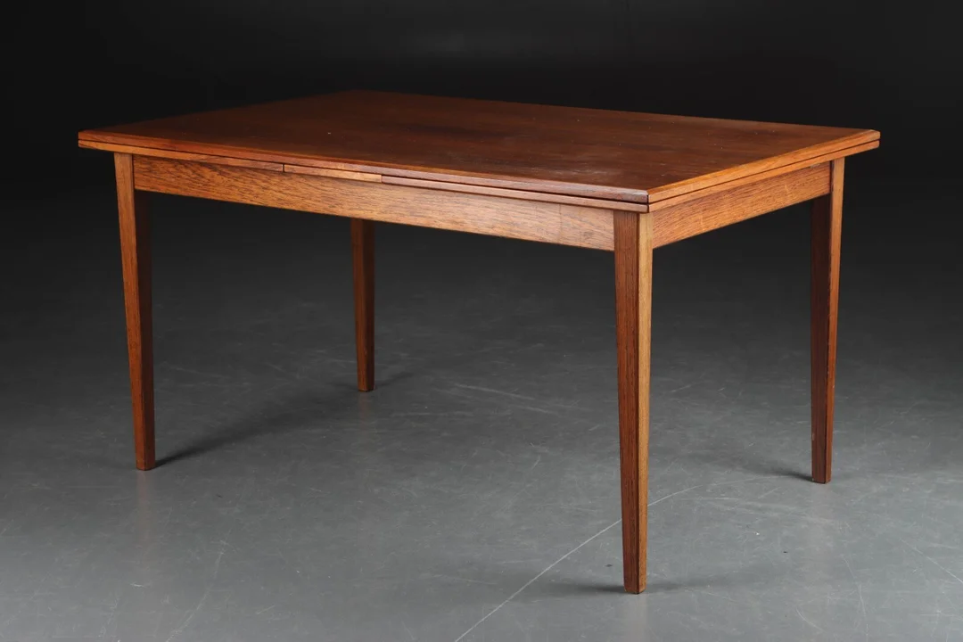 Spisebord af palisander med med hollandsk udtræk, 1960/70'erne — Furniture/Dining tables, dining room furniture — Lauritz