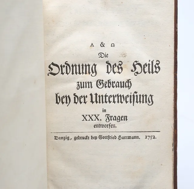 BOK, Tyskland, Gottfried Hartmann, Danzig 1752.