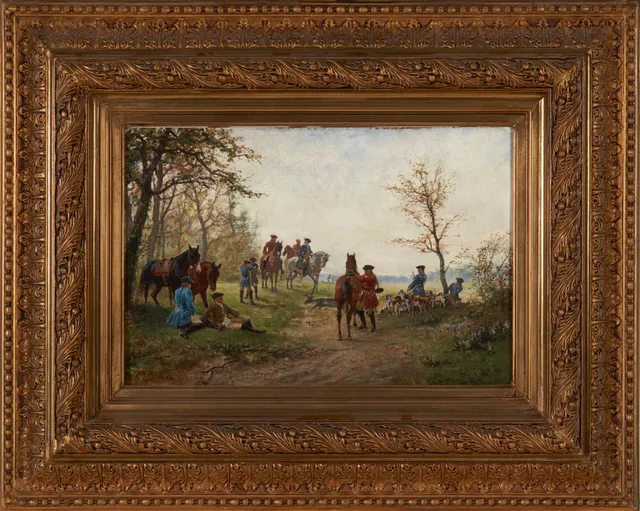 Arbo, Peter Nicolai — Jaktscene, 1876