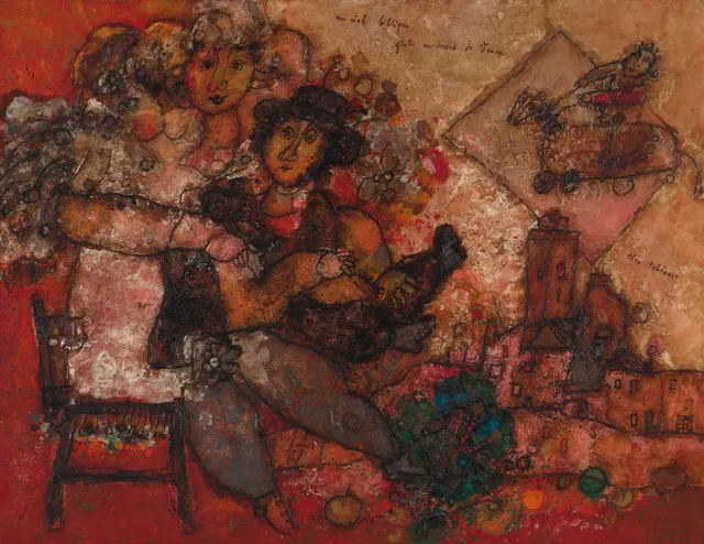 Tobiasse, Theo — "un ciel biblique flotte au-Jessus de Vence" 1975