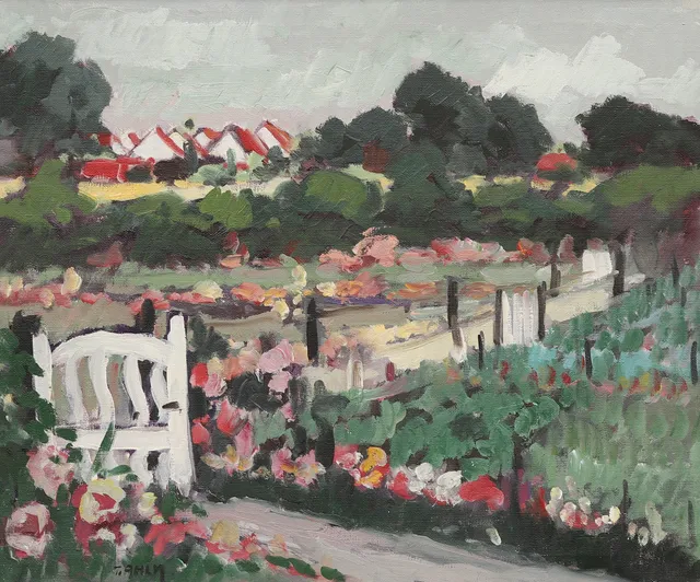 TAGE RUDOLF AHLM. "KULLADAL", Malmö, signerad.