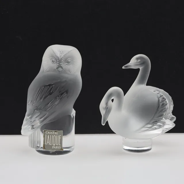 FIGURINER 2 st, Lalique Frankrike.