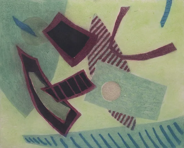 HENRI GOETZ. Färglitografi, signerad, numrerad 48/55.