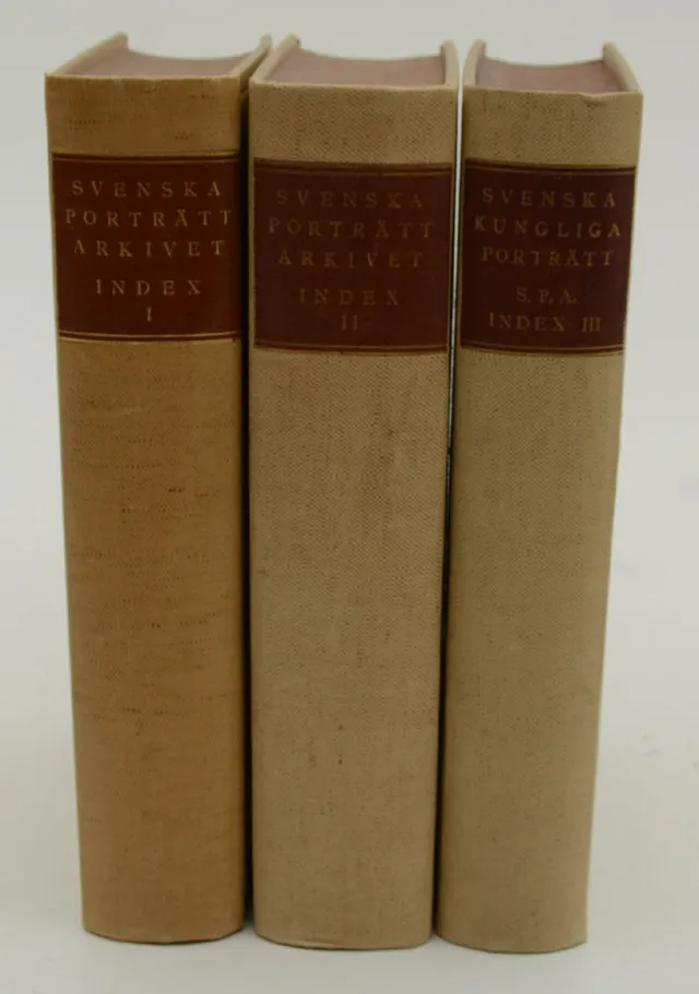 Index över svenska porträtt 1500-1850 i Svenska porträttarkivets samlingar. .band 1-3.