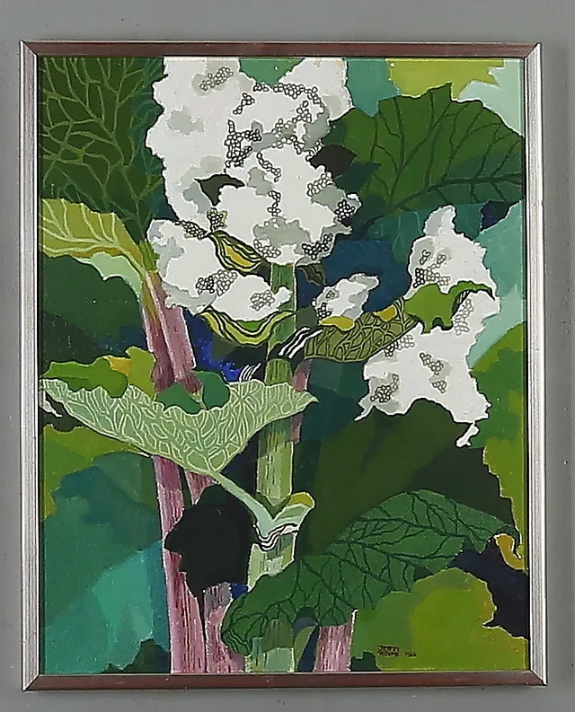 JERRY ROUPE. Blommor, olja på duk, signerad samt daterad 1980.