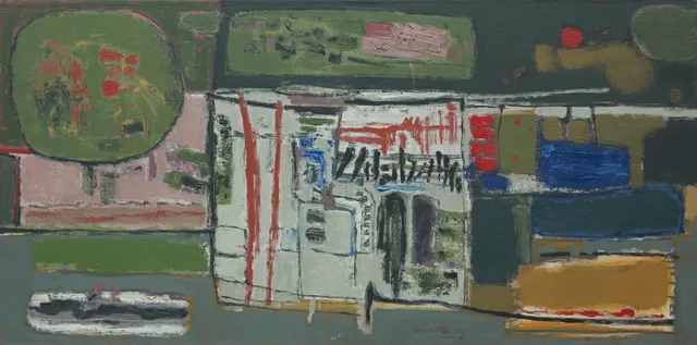 Corneille, Guillaume — "Souvenir d'un un pays lointain ou l'écriture - clou" 1959